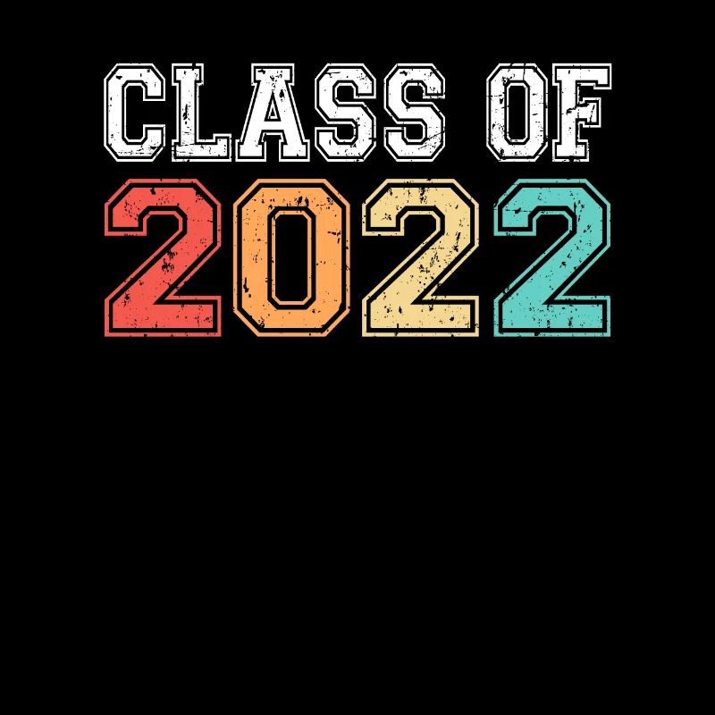 Klasse von 2022 Abschluss Retro Vintage