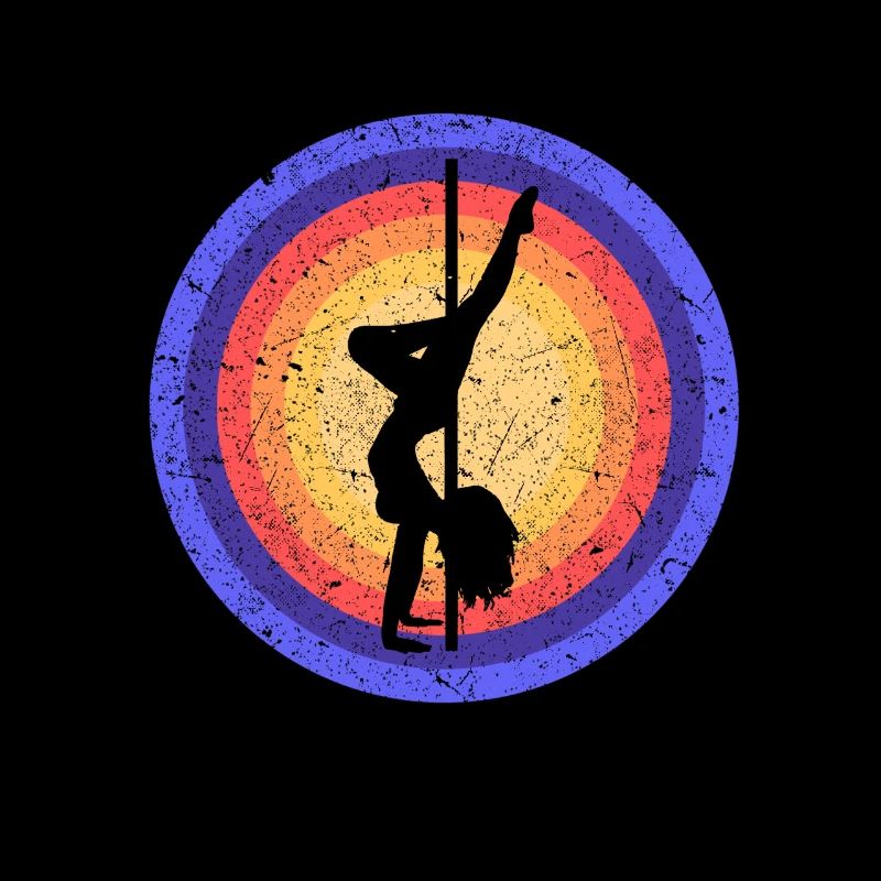Pole Dancing Mädchen Silhouette Pole Dancer Pole