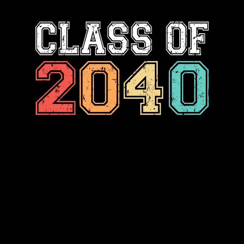 Classe de 2040 Graduation Rétro Vintage
