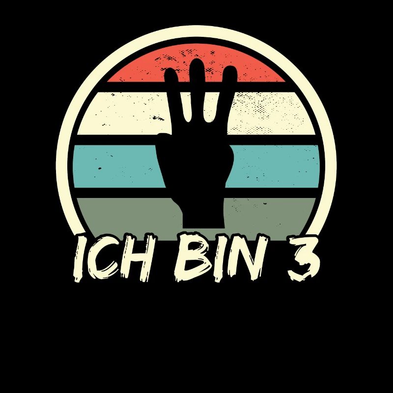 ich bin 3 Hand jungen mädchen 3. Geburtstag