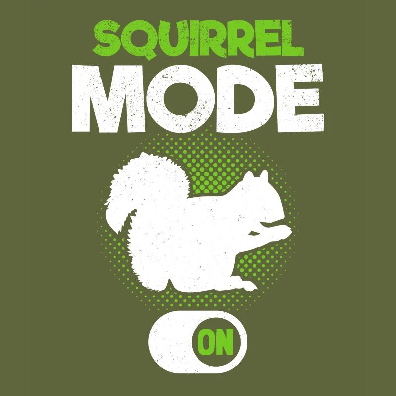 Eichhörnchen-Modus auf Eichhörnchen, lustiges