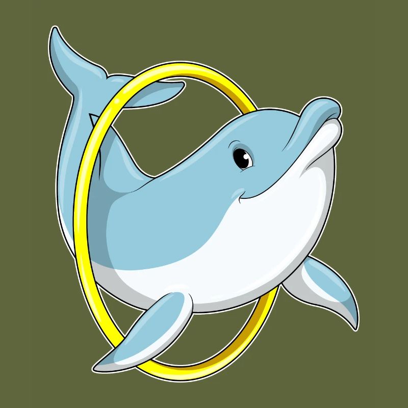 Delfin mit Ring