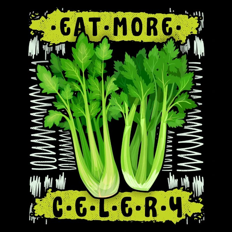 Celery, funny saying Eat-More-Celery