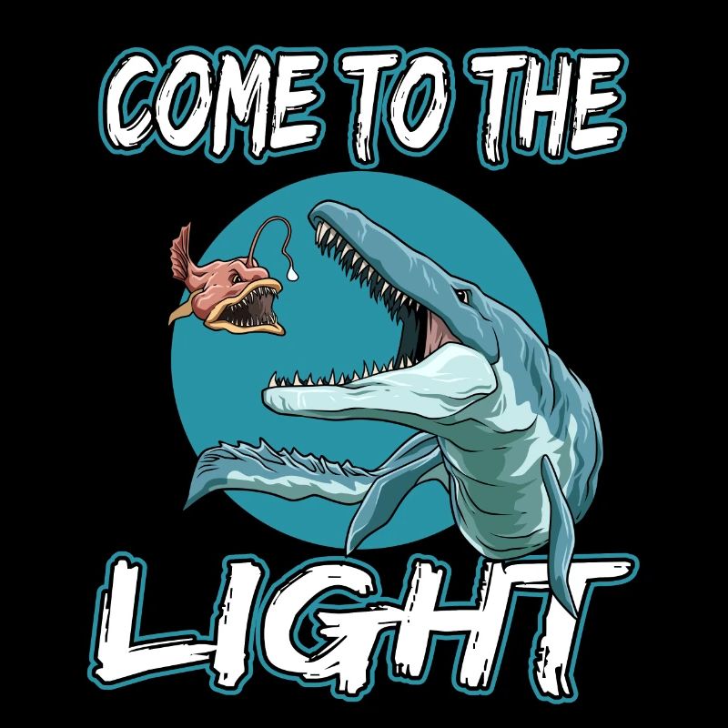 Come To The Light Elasmosaurus Laternenfisch