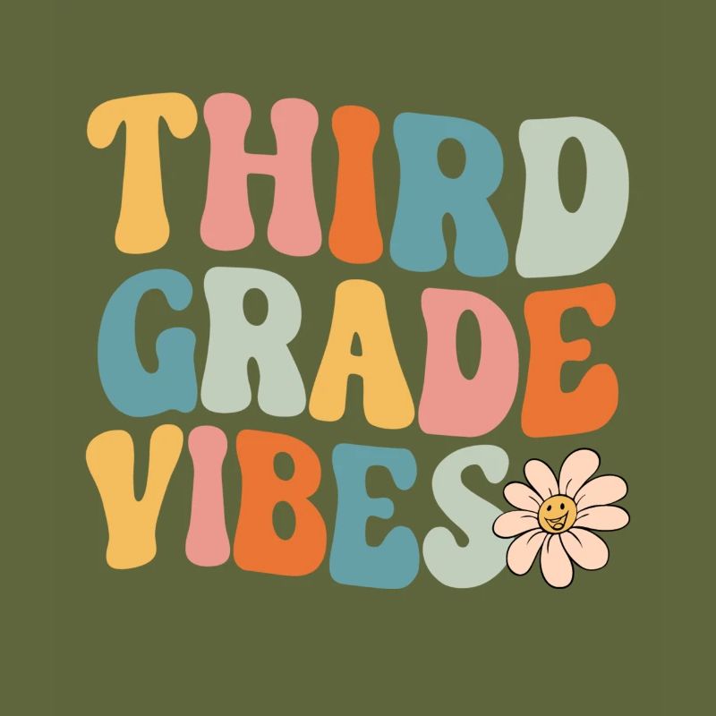 Third Grade Vibes - 3rd Grade Team Retro 1. Tag