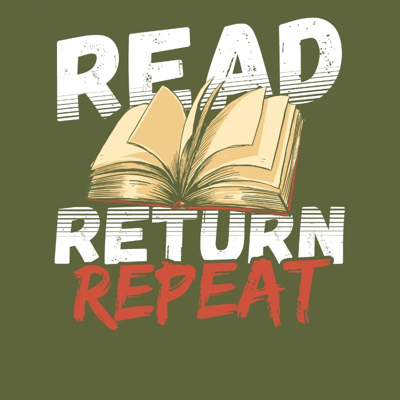 Read Return Repeat Librarian Library Book Lover