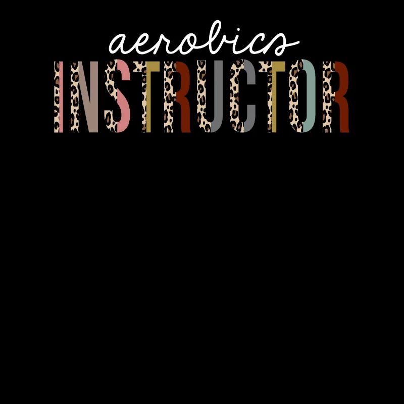 Aerobics Instructor Leopard Print Funny Gift