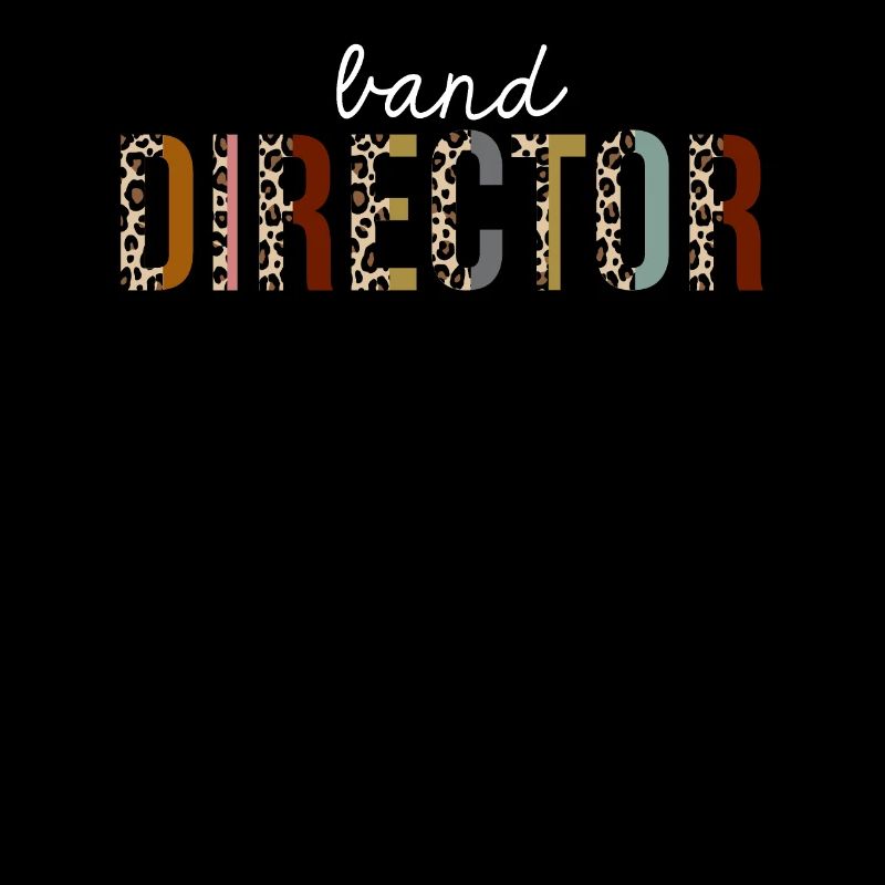 Band Director Leopard Print Funny Gift