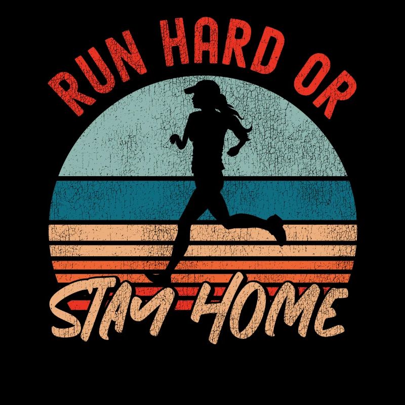 Running Runner Half Marathon Retro
