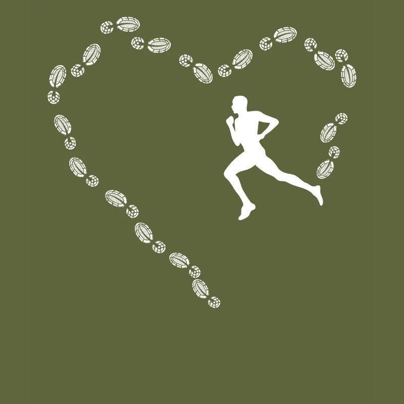 Running Runner Half Marathon Heart