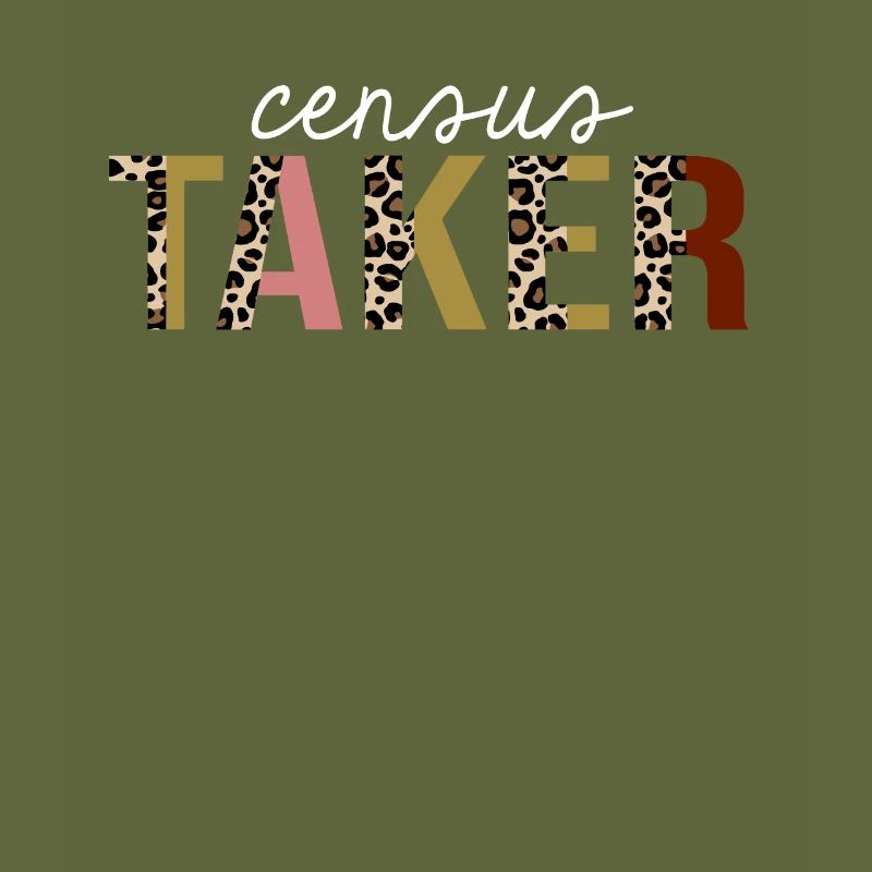 Census Taker Leopard Print Funny Gift