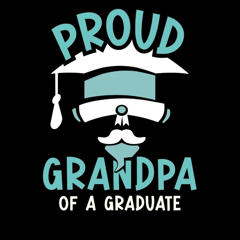 Stolzer Großvater Eines Absolventen Absolvent