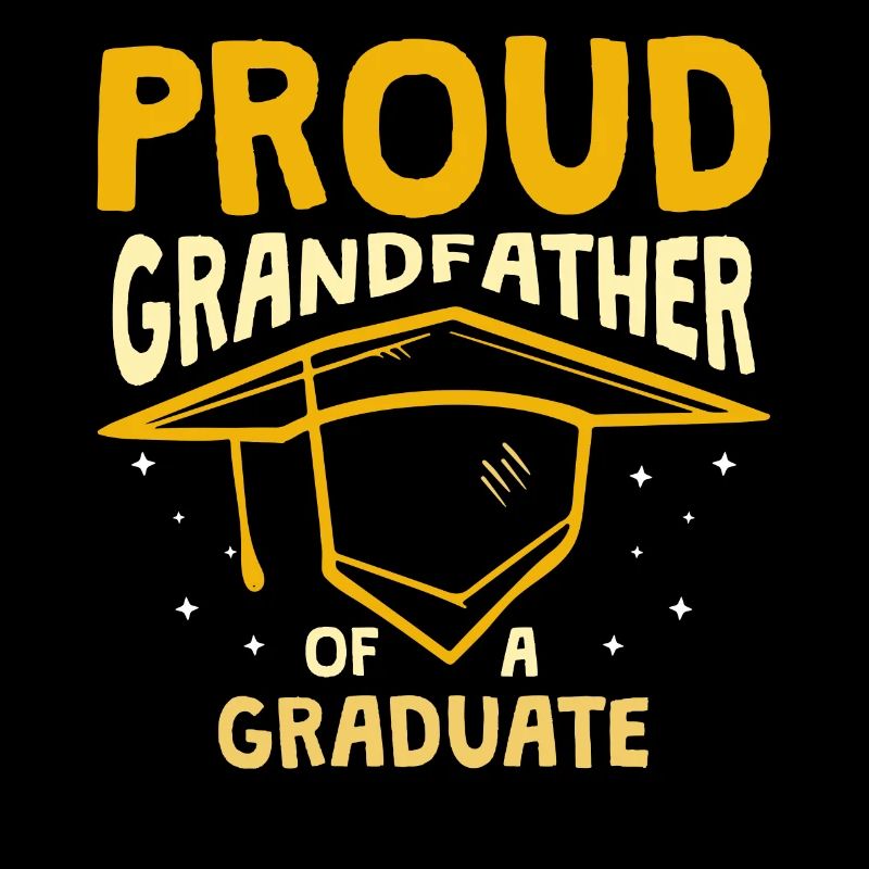 Stolzer Großvater Eines Absolventen Absolvent