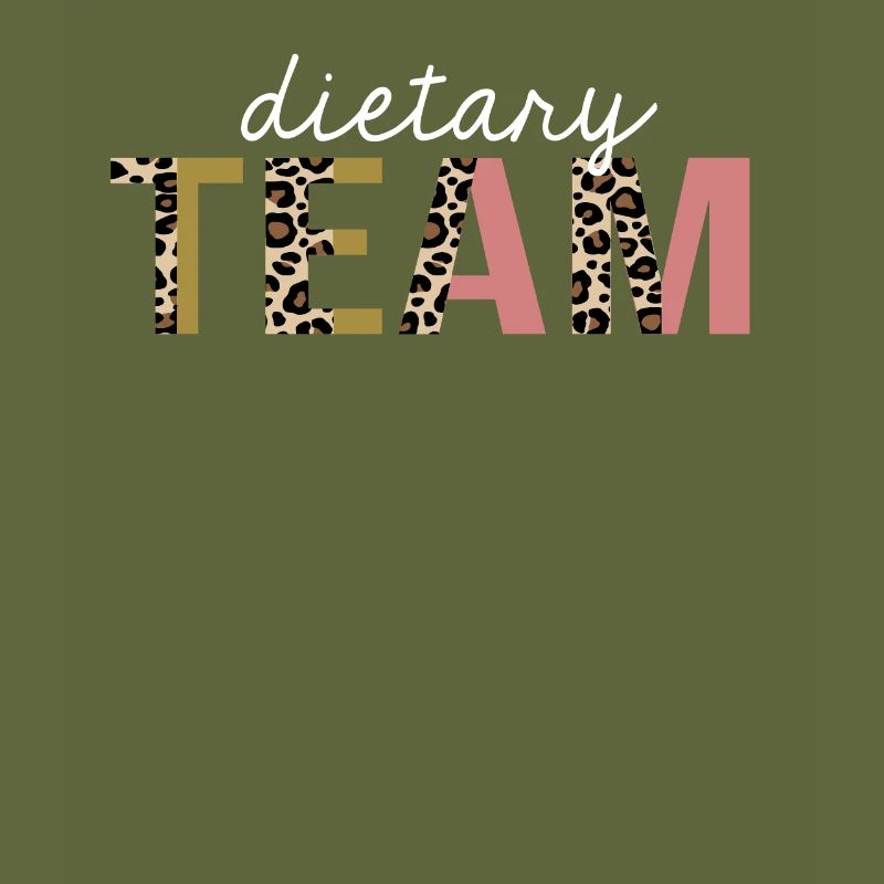Dietary team Leopard Print Funny Gift