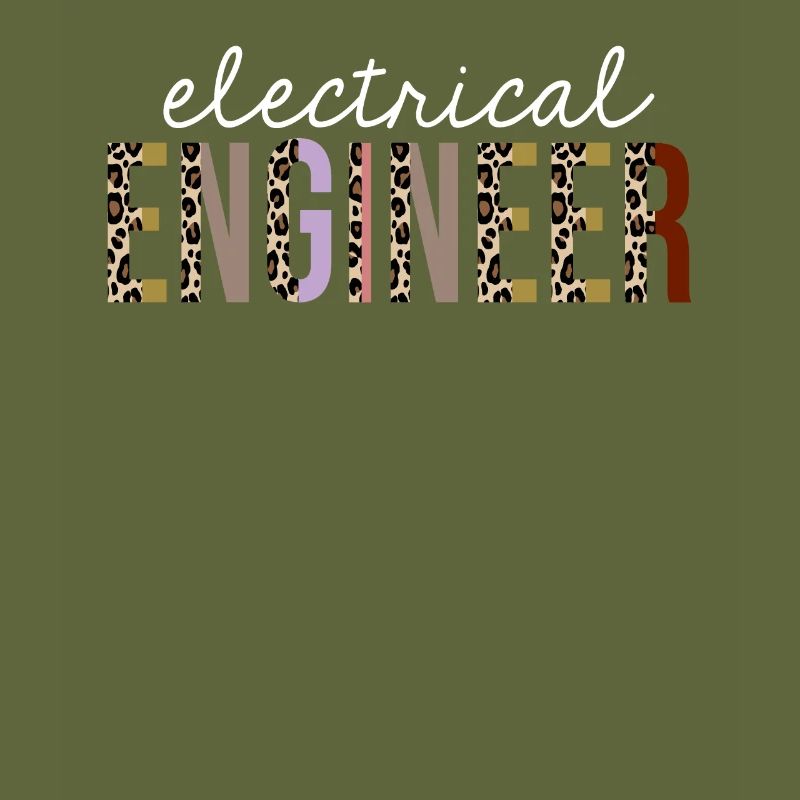 Electrical Engineer Leopard Print Funny Gift