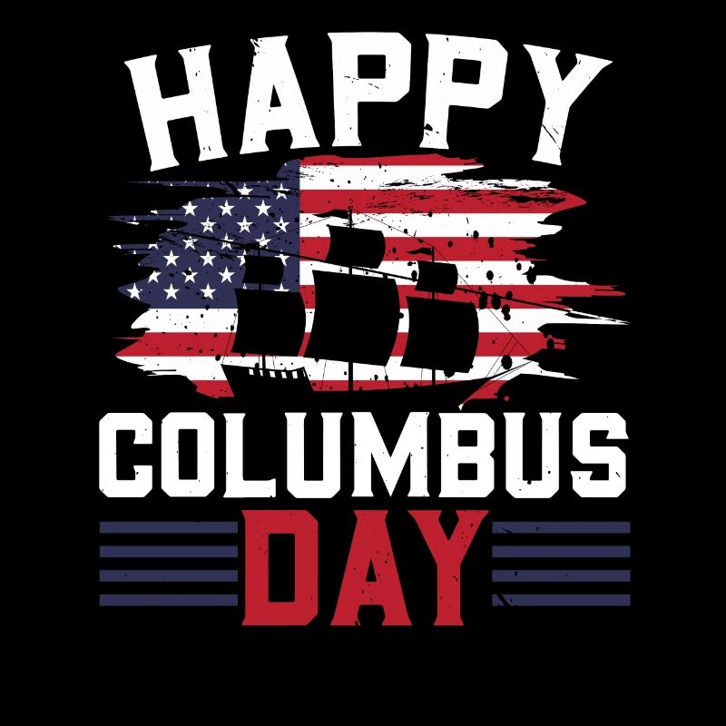 Happy Columbus Day USA Christopher Columbus