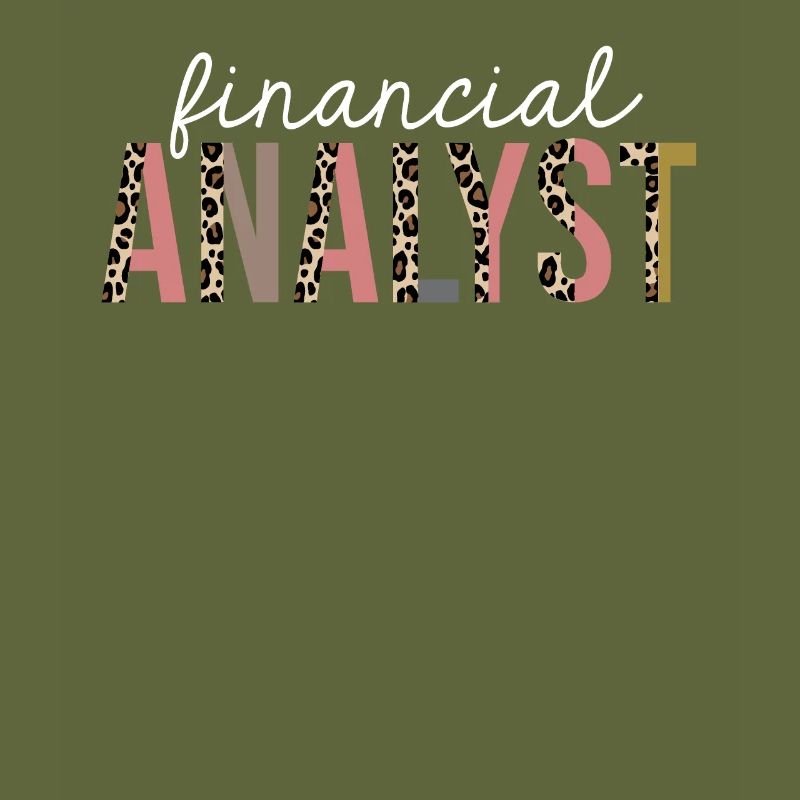 Financial Analyst Leopard Print Funny Gift
