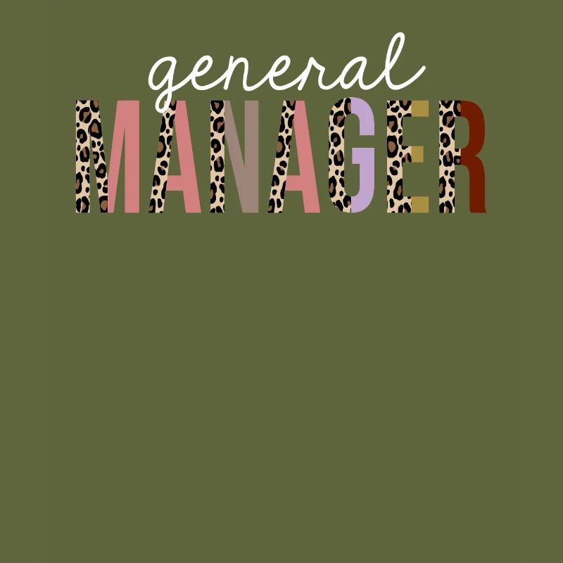 General Manager Leopard Print Funny Gift