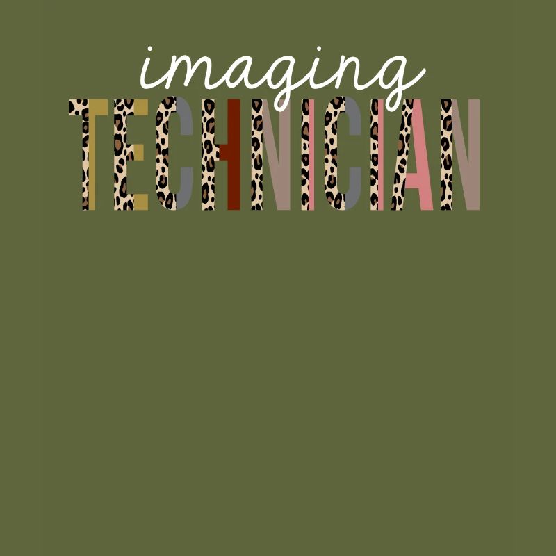 Imaging Technician Leopard Print Funny Gift
