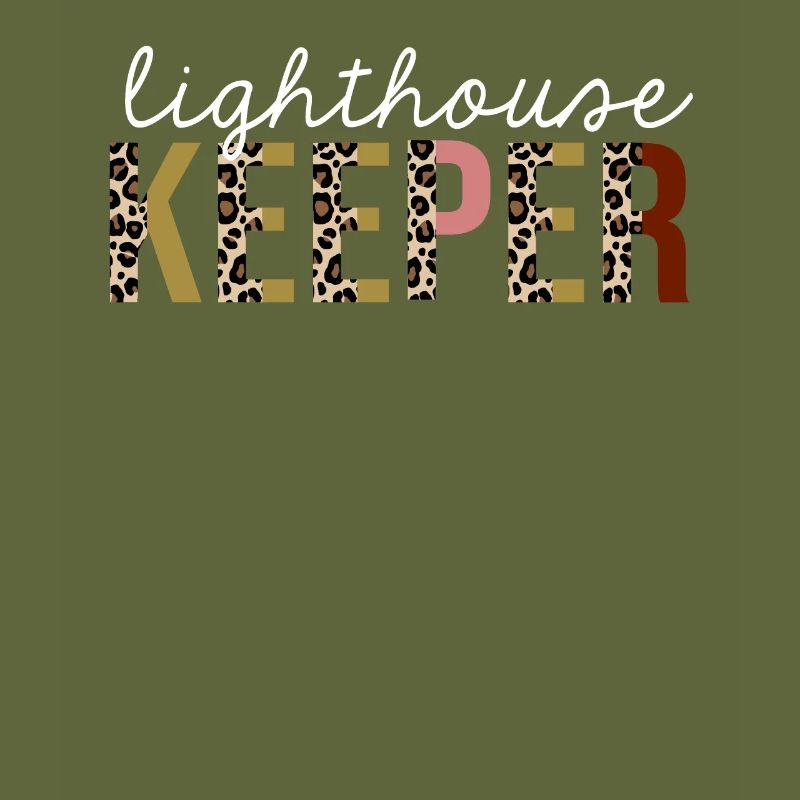 Lighthouse Keeper Leopard Print Funny Gift