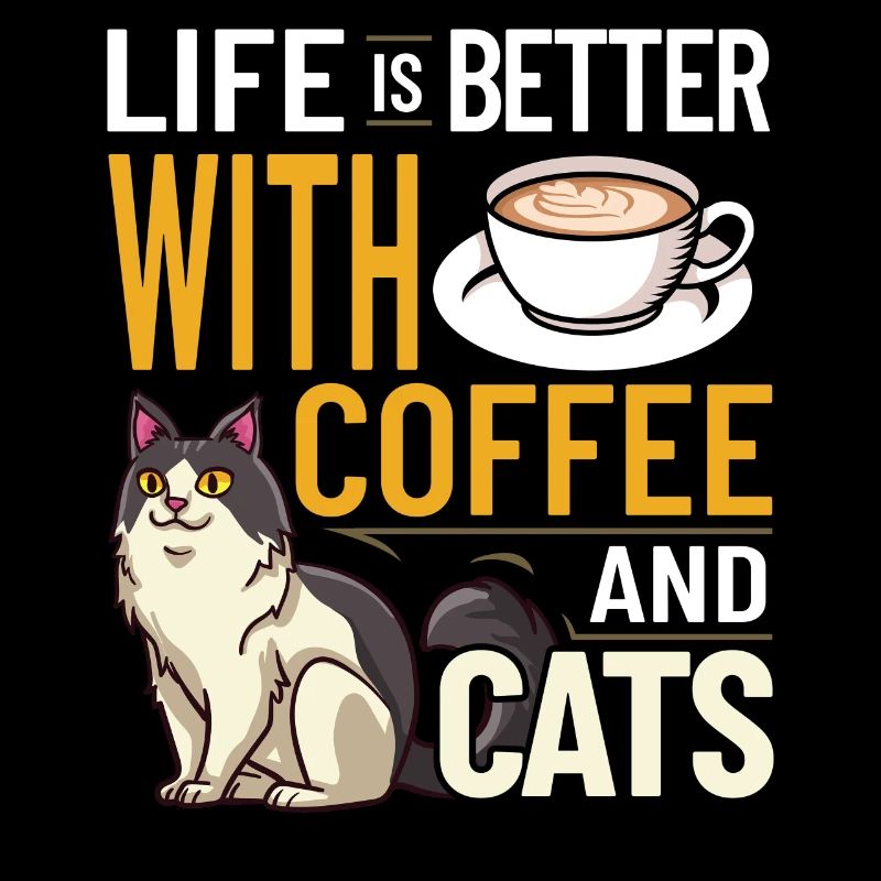 Cafetière Chat Machine Chaton Tasse Grains