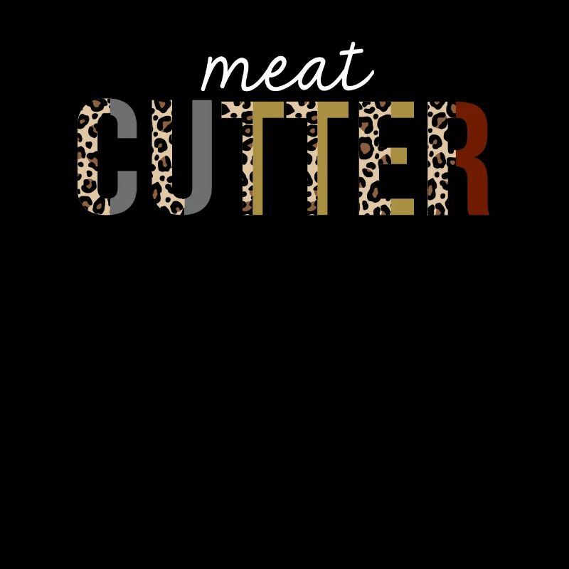 Meat Cutter Leopard Print Drôle de cadeau
