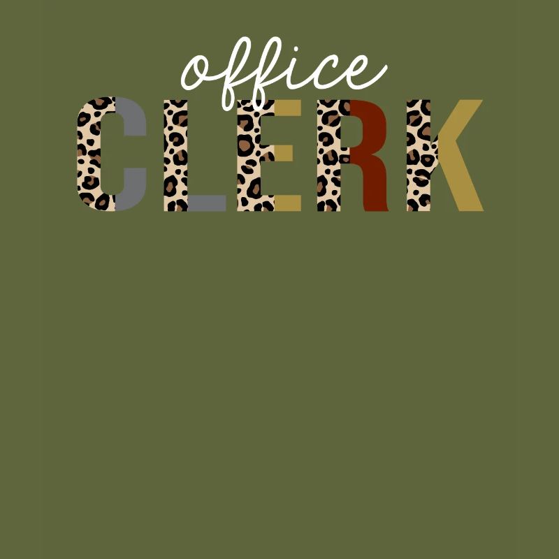 Commis de bureau Leopard Print Drôle cadeau