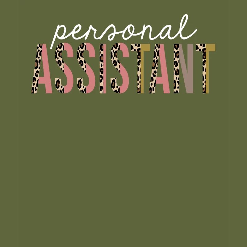 Personal Assistant Leopard Print Funny Gift