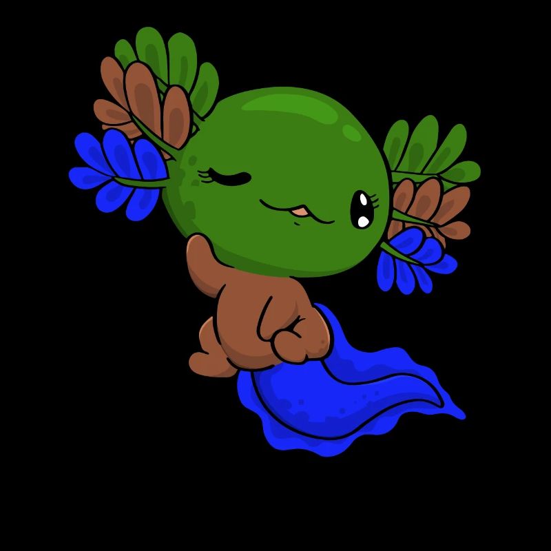 Sapiosexual Pride Kawaii Axolotl Sapiosexual