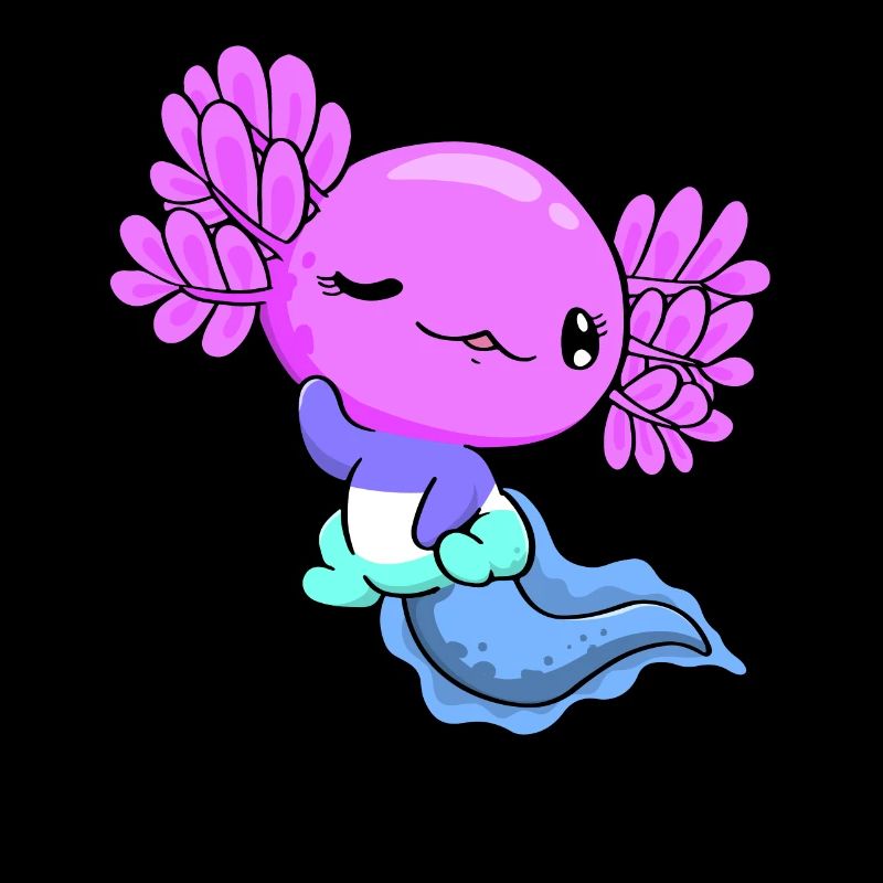 Spectrosexual Pride Kawaii Axolotl