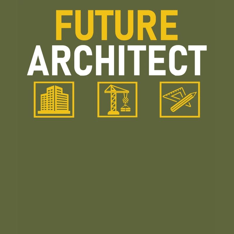 Future Architect Builder Drawing Houses