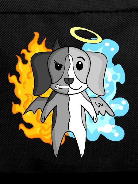 Dog Beagle - Angel and Devil