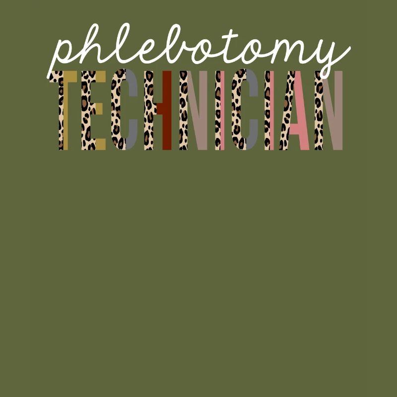 Phlebotomy Technician Leopard Print Funny Gift