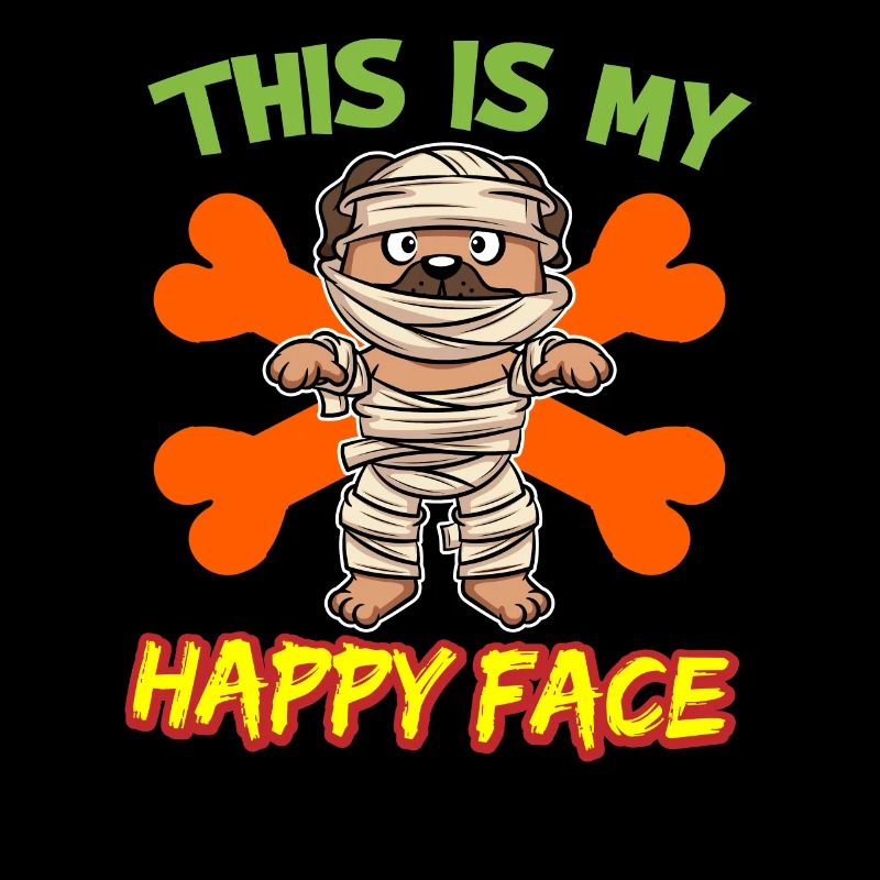 C’est mon visage heureux drôle de monstre d’Halloween