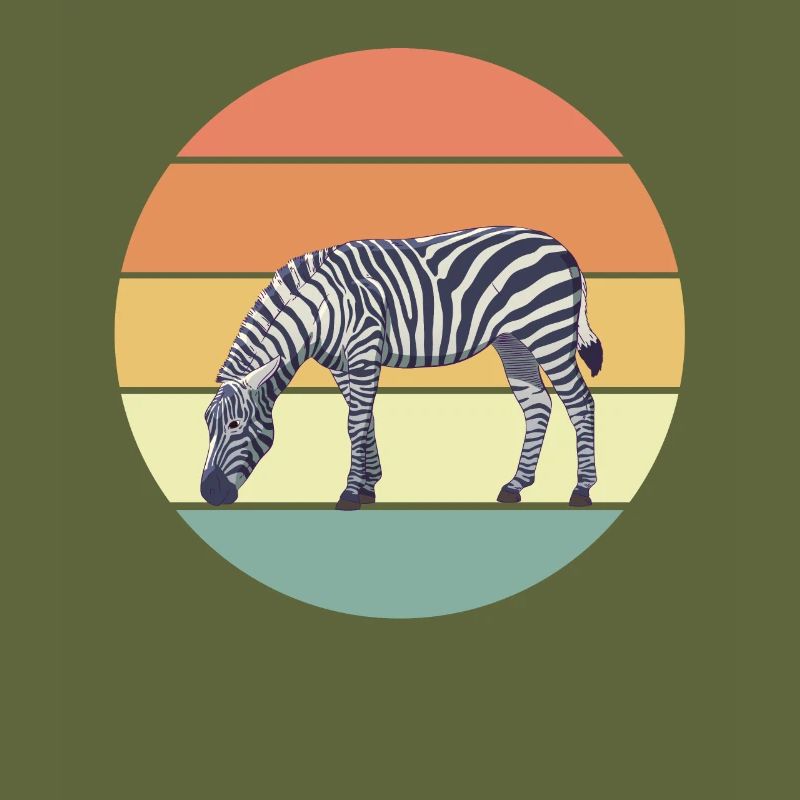 Retro Zebra Geschenk