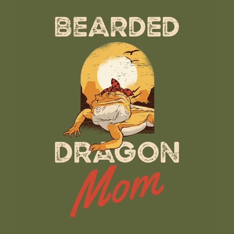 Bartdrache Mama Eidechse Haustier Muttertag