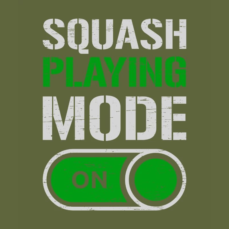 Squash Playing Mode On Play Serve Racket Player