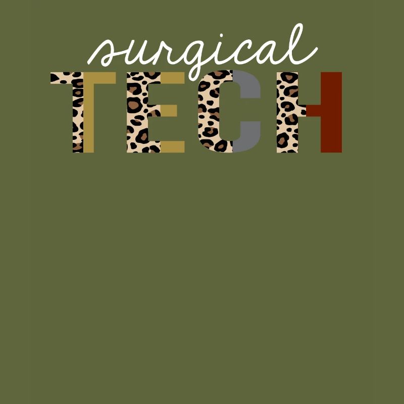 Surgical tech Leopard Print Funny Gift