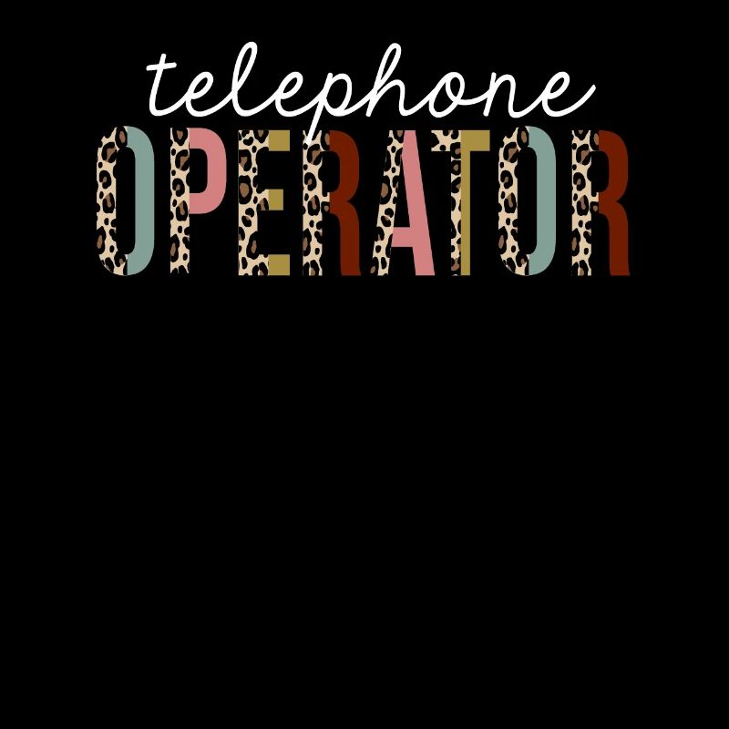 Telefonist Leopard Print lustiges Geschenk