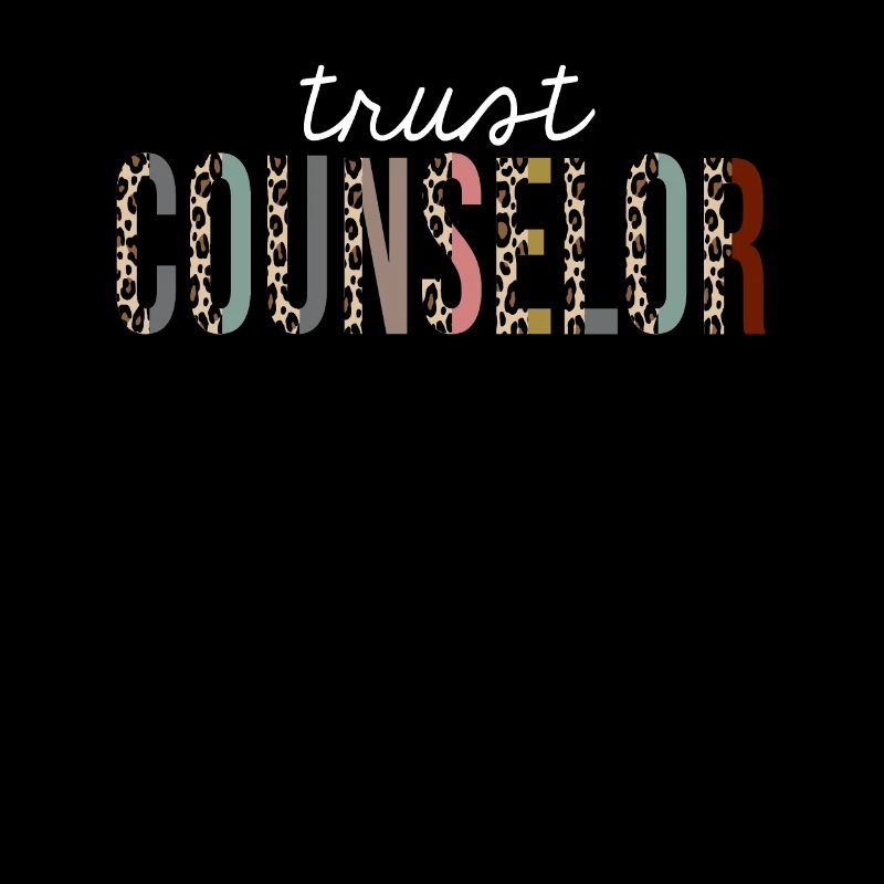 Trust Counselor Leopard Print Drôle de cadeau