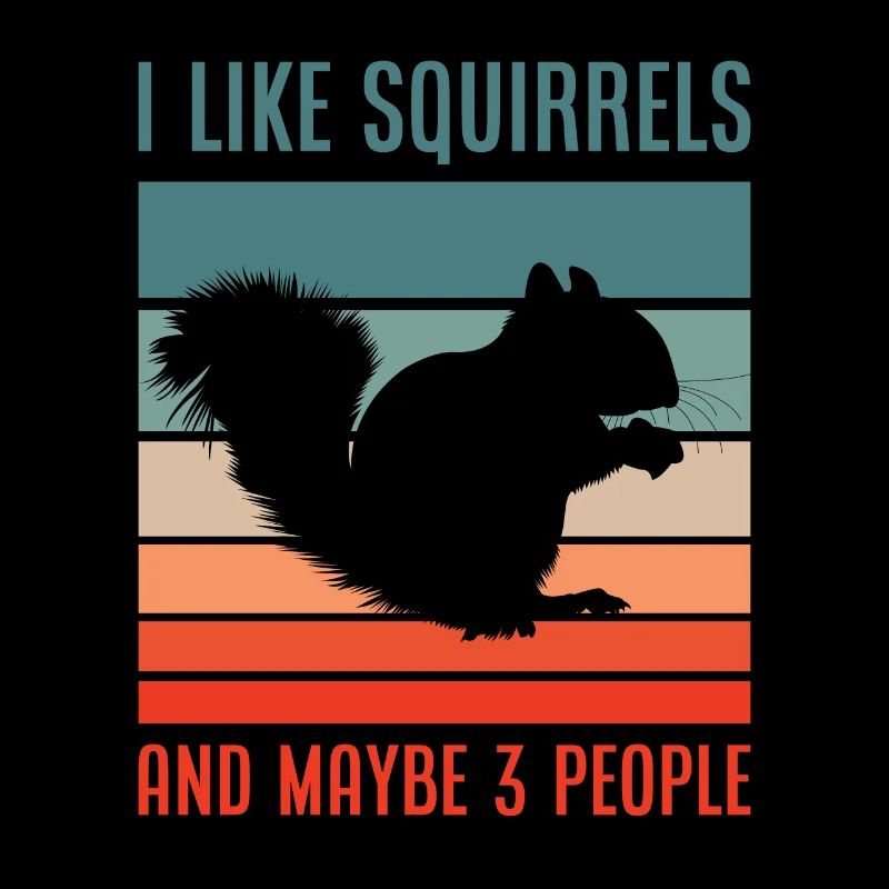 Retro Squirrel Rodent Gift