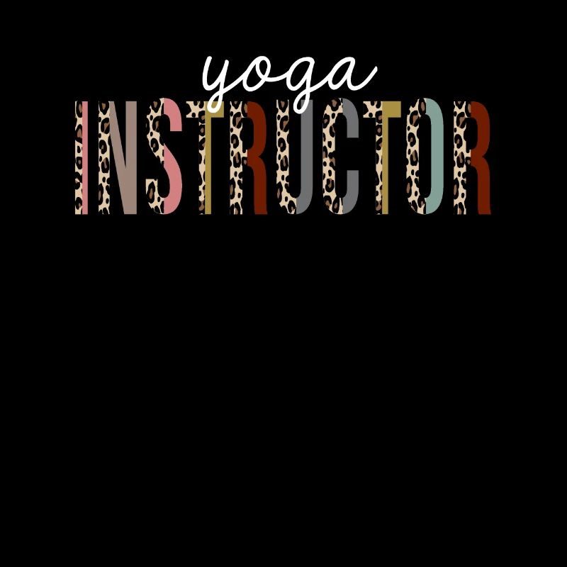 Yoga Instructor Leopard Print Funny Gift