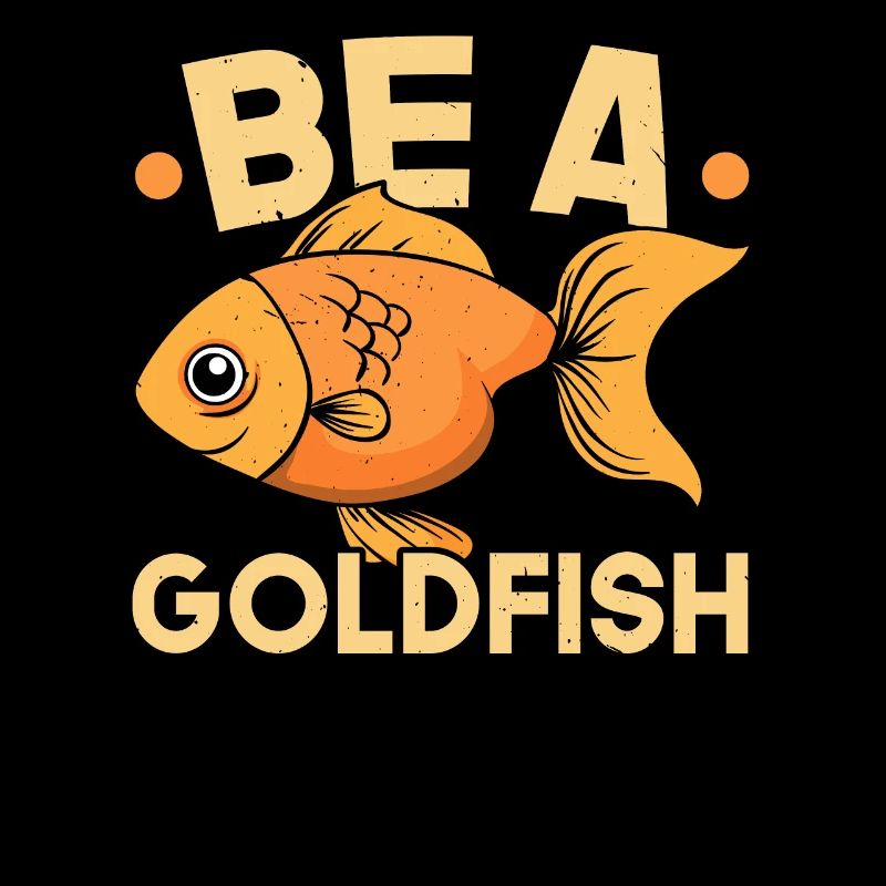 Sei ein Goldfisch Unterwasserfisch Aquarianer Fisc