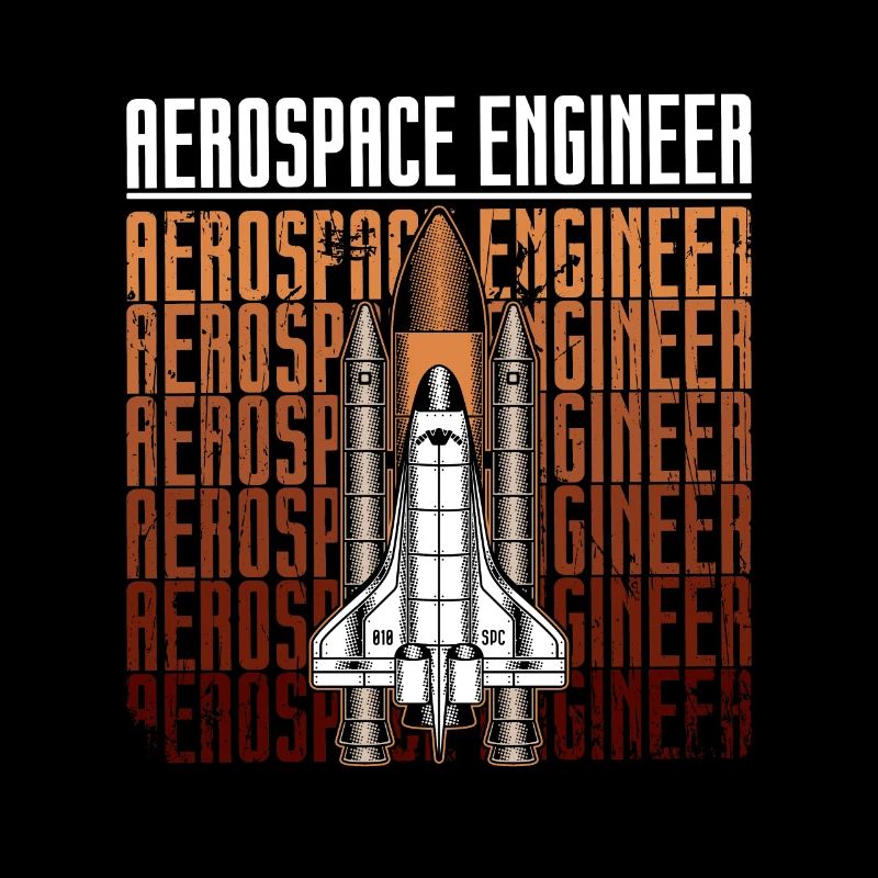 Ingénieur aérospatial Rocket Science Space Retro