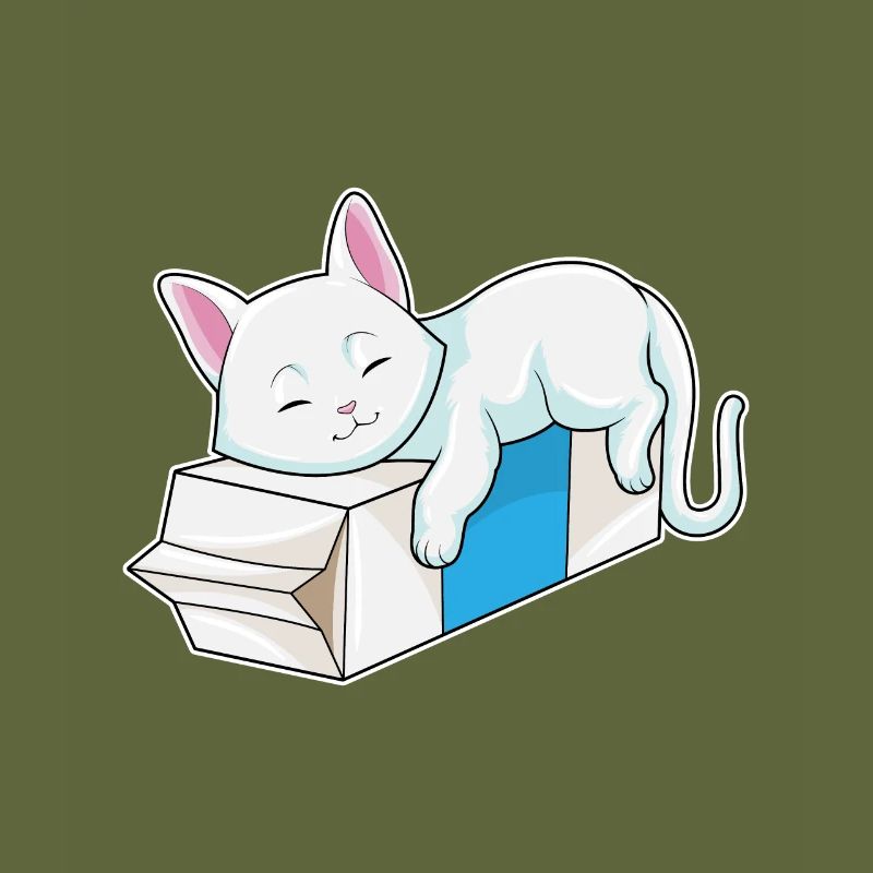 Katze mit Milch