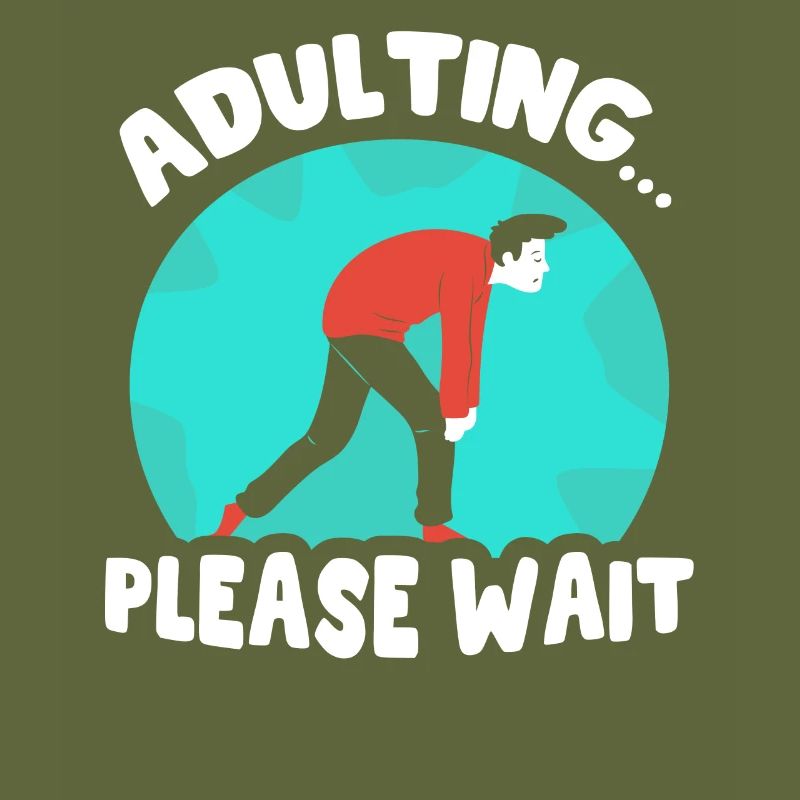Erwachsen Werden Bitte Warten Geburtstag Pubertät