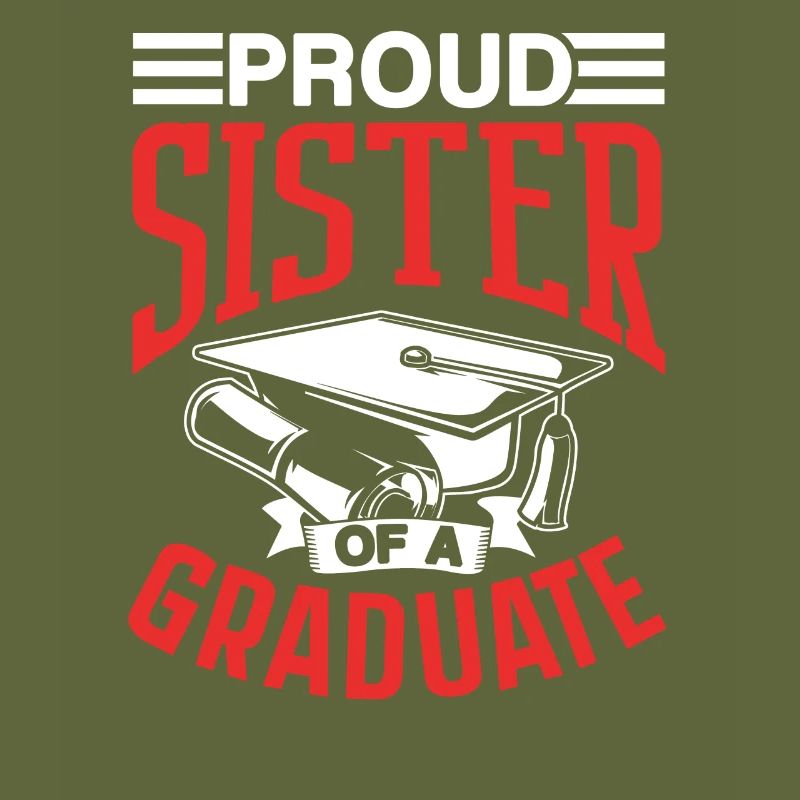 Stolze Schwester Eines Absolventen Absolvent