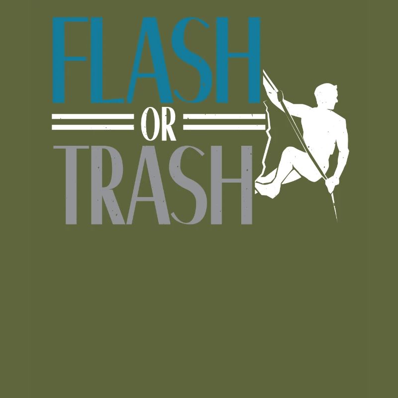 Flash oder Trash Felskletterer Boulderer Bouldern
