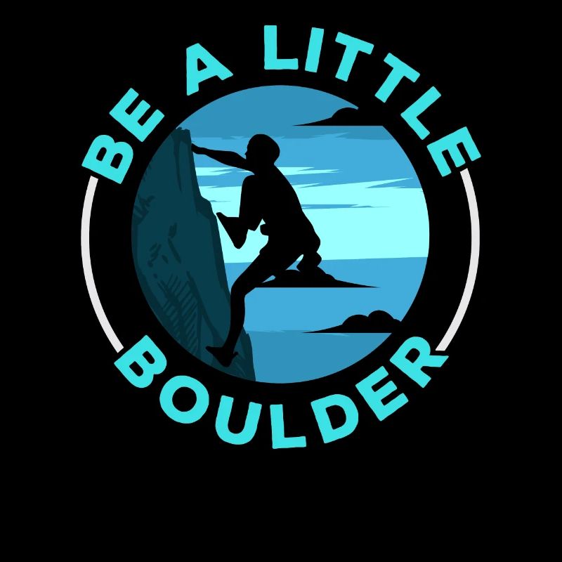 Sei ein kleiner Boulderer Felskletterer Bouldern