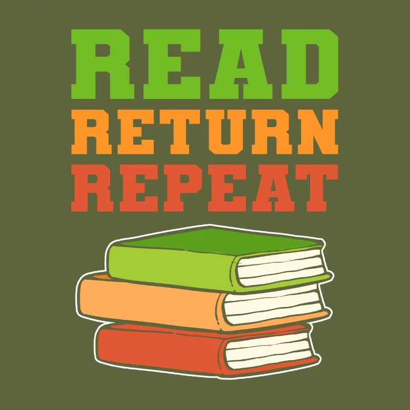 Read Return Repeat Librarian Book Lover